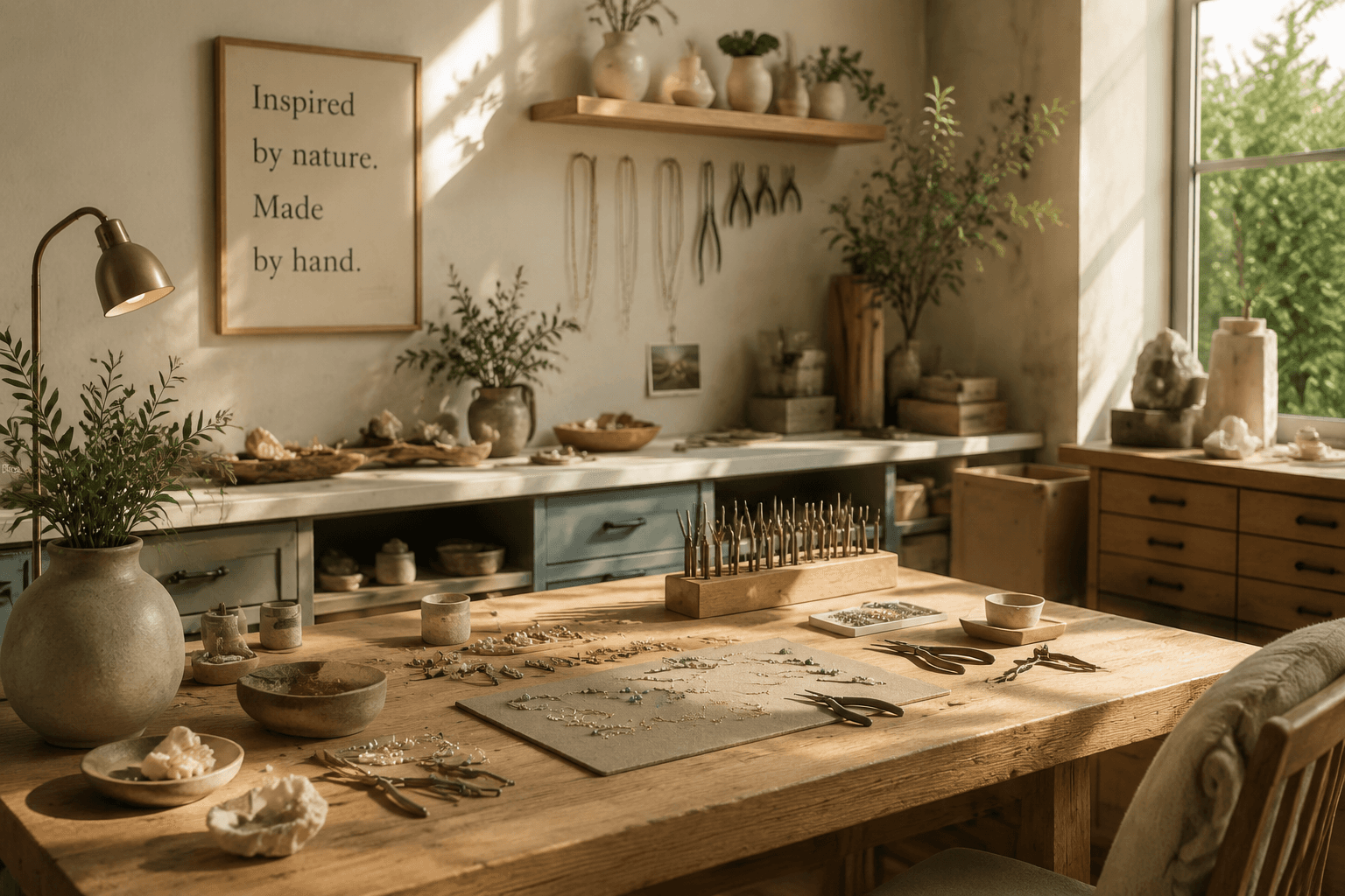 Artisan jeweller at work in the Sunshine Coast studio